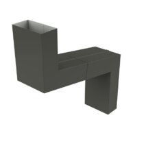 Downpipe Offset 100mm X 50mm Woodland Grey